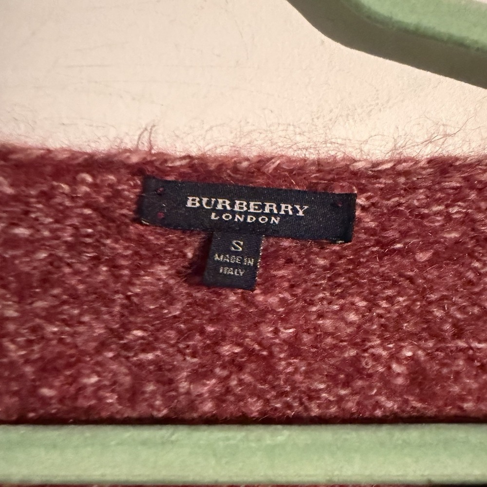 Burberry London Sweater Small Kid Mohair Blend Quiet Luxury Minimalist Parisian - Picture 5 of 7
